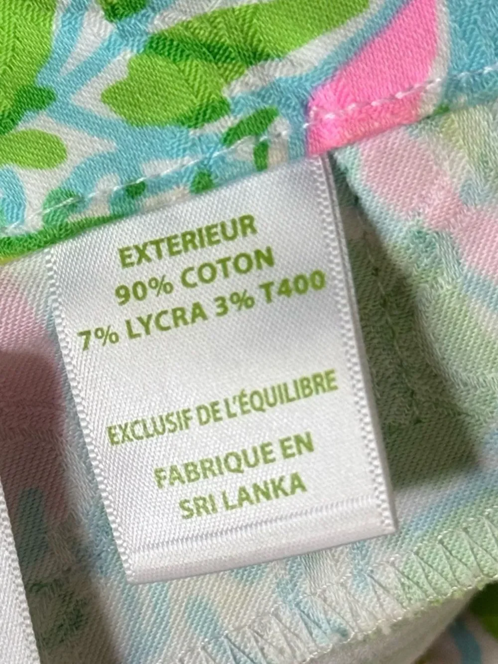 Lilly Pulitzer Bundled of 2 Pink and Green Floral Pants EUC